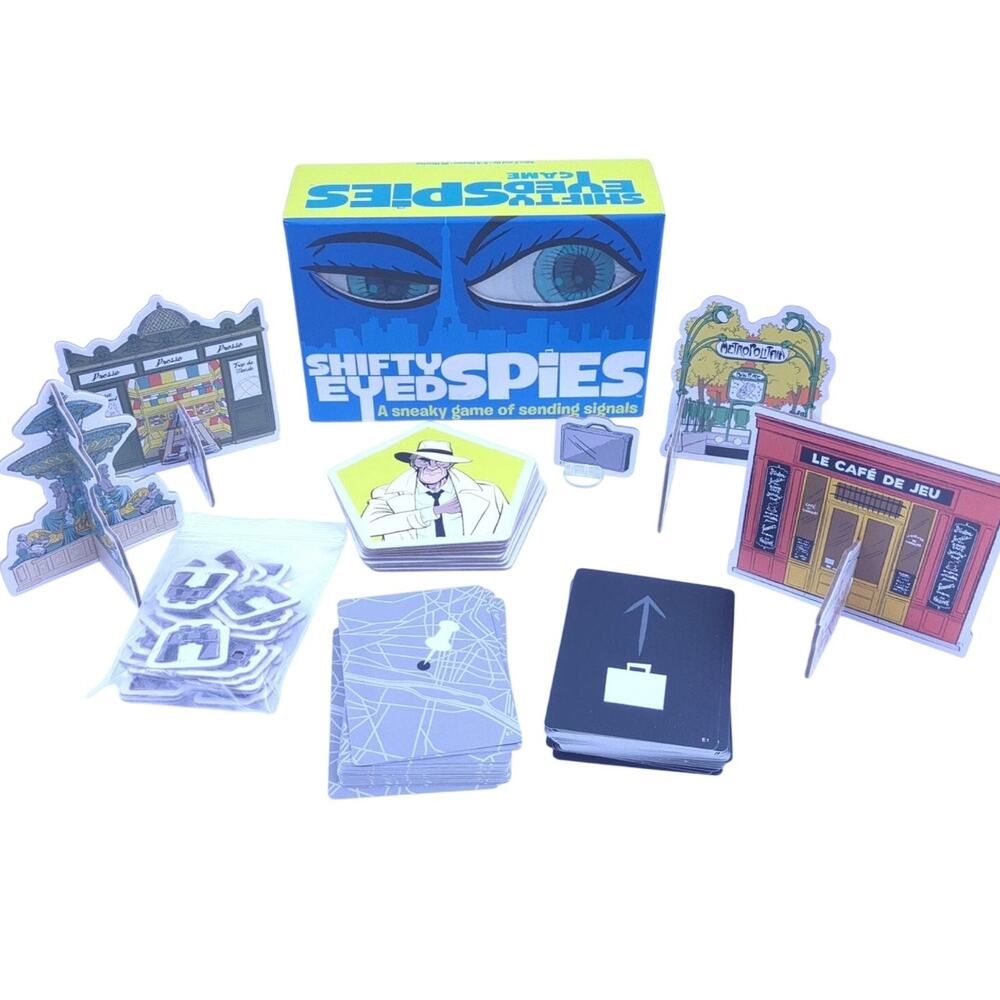 Shifty Eyed Spies Big G Creative Board Game 4-8 Players Ages 8+ 2017 No Rules
